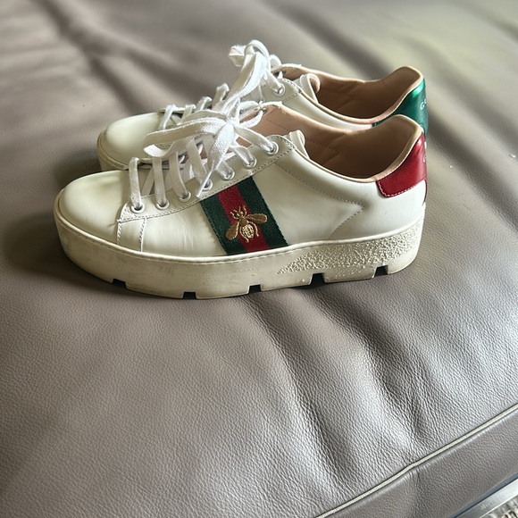 Gucci embroidered platform sneaker - Picture 5 of 7